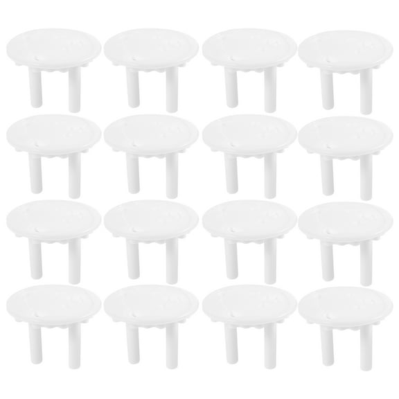 LEORX White Electrical Outlet Covers Safety Proofing Kit Thickened Rounded Design for Home