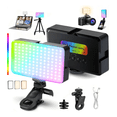 thumbnail image 1 of Luz Led Para Camara Rgb 2500k-9900k Teléfono Portátil Clip Xtellar negro, 1 of 3