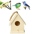 thumbnail image 4 of sdhkgrrt Wooden Bird House, Creative Wall Mounted Outdoor Bird Box for Garden, Eco Friendly Wood Birdhouse for Wild Birds, Handcrafted Wooden Bird Nest for Patio Backyard Decoration, 4 of 9