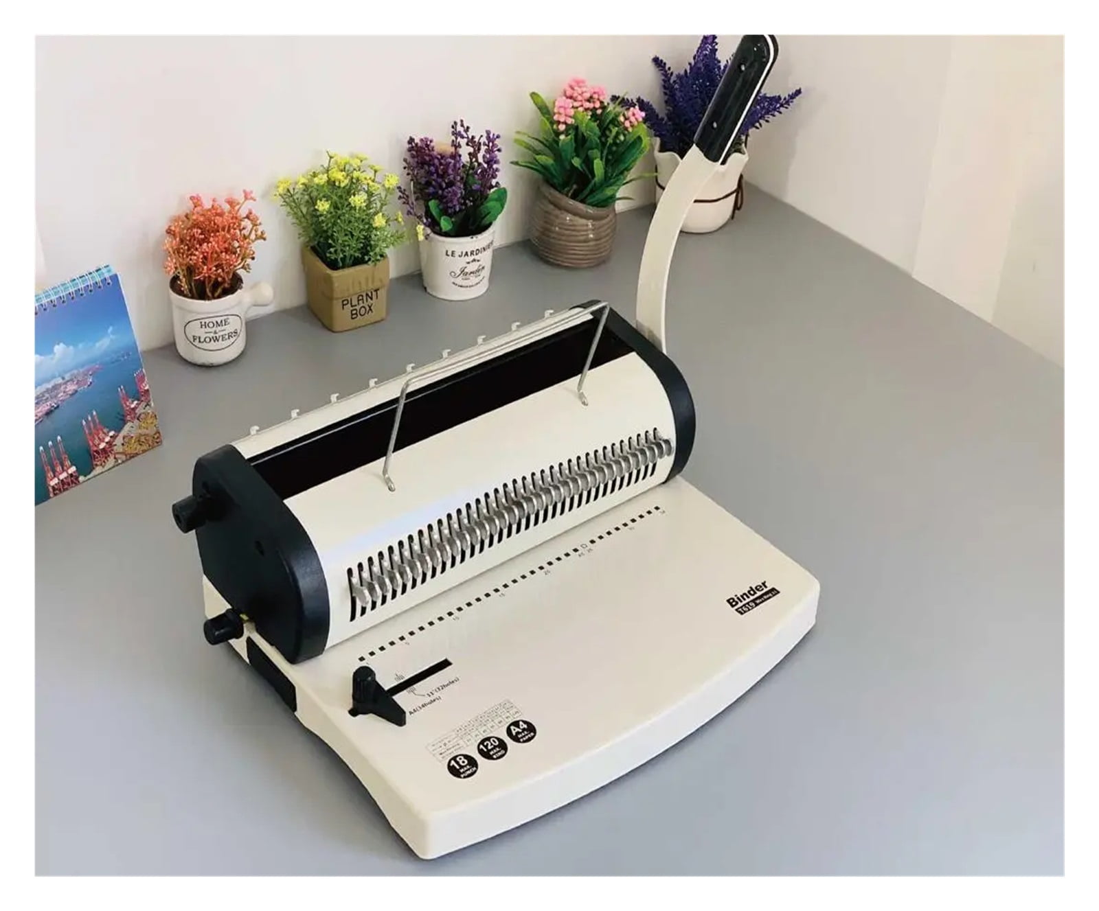 SG-T619 3:1 34 Holes Manual Wire Paper Binding Machine Exercise Book Wire Manual Binding Machine ,Easy to Operate