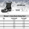 thumbnail image 6 of DKSUKO Women's Rain Boot Mid Calf Waterproof Boots，Comfort Women Ankle Boots Lightweight Snow Boots For Working In Garden，Ladies Outdoor Work Shoes（6,Black）, 6 of 7