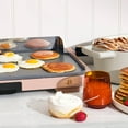 thumbnail image 3 of Beautiful XL Electric Griddle 12" x 22"- Non-Stick, Rose by Drew Barrymore, 3 of 8