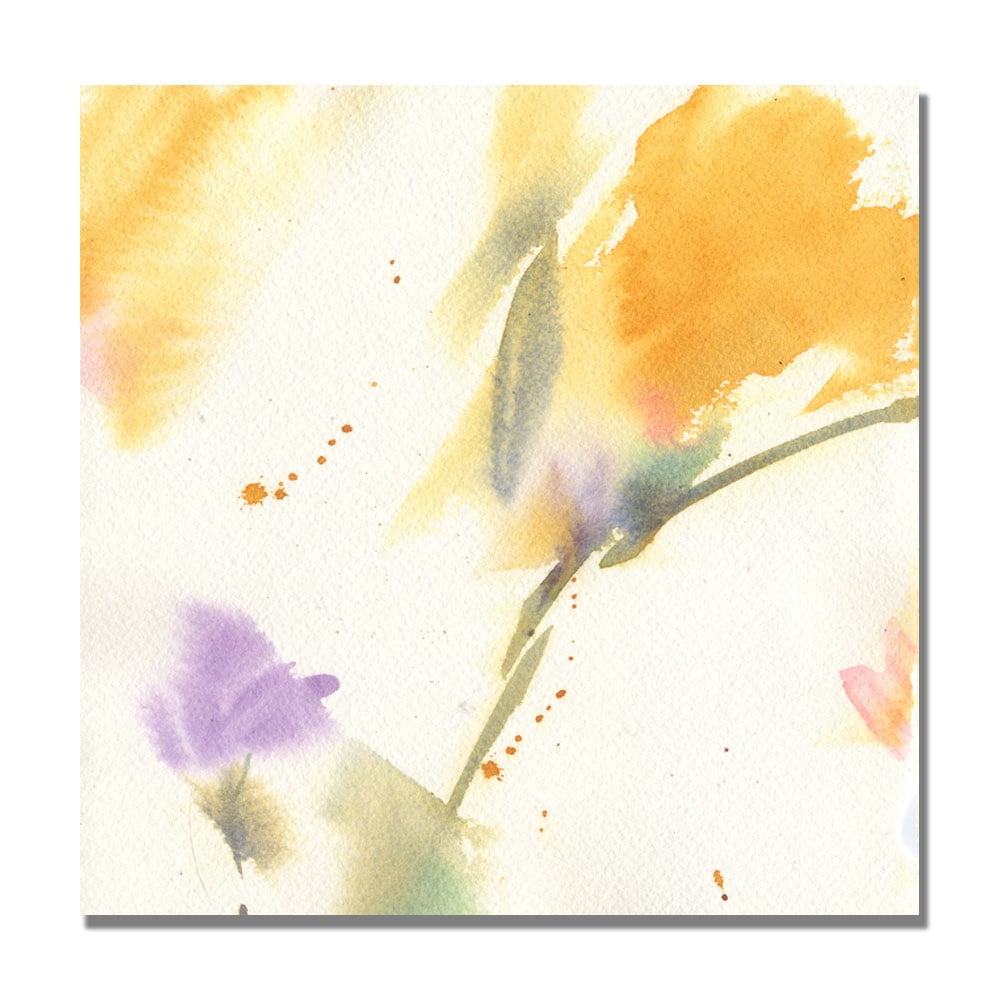 Trademark Art "Flowers Abstract" Canvas Wall Art by Philippe Shelia Golden