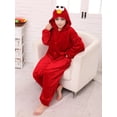 thumbnail image 4 of Pijama de una pieza con capucha para adultos, disfraz de Elmo, Elmo, Barrio Sésamo, monstruo de las galletas azules, rojo, Cosplay, 4 of 4