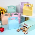 thumbnail image 3 of Pastel Party Favor Treat Boxes, Colorful Paper Candy Gift Gable Boxes for Party Favors, Pastel Goodie Box for Birthday Wedding Spring Easter Parties Supplies Decorations, 3 of 6