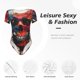 thumbnail image 4 of Balery Abstract Colorful Skull Art Body de cuello redondo de manga corta para mujer Tops de manga corta Tops básicos-X-Large, 4 of 7