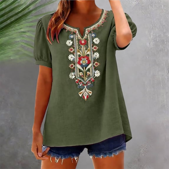 MAIHAN Womens Tshirts Cotton Loose Fit Casual Summer Funny Printed Graphic Shirts Cute T Shirts Tops Funny Tshirts Shirts for Women