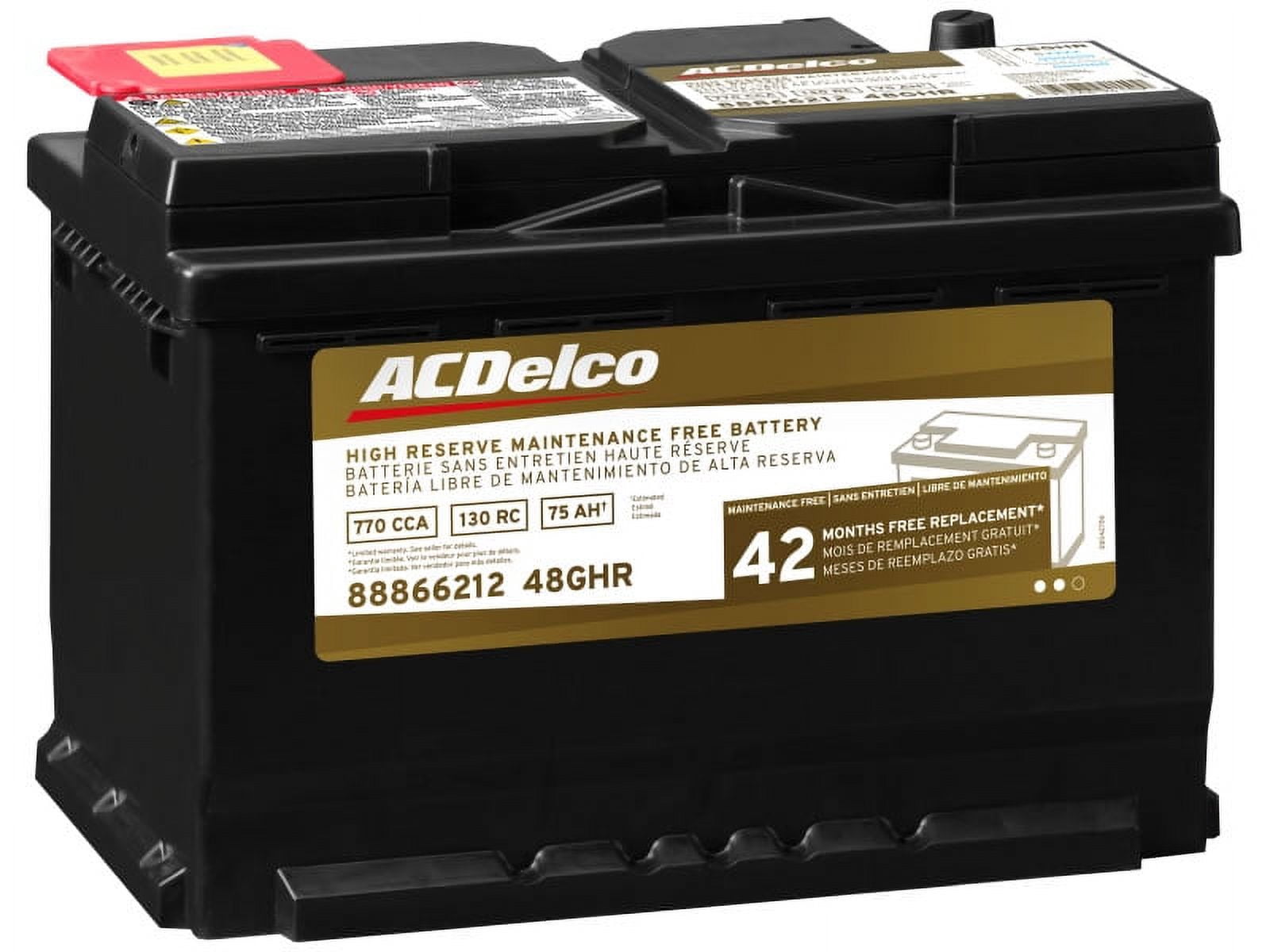 ACDelco Gold Professional 48GHRA Automotive Battery 12 Volt