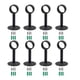 thumbnail image 1 of 8 soportes para barra de cortina de techo, resistentes, ganchos para colgar cortinas., 1 of 5