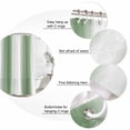 thumbnail image 6 of Sage Green White Ombre Waterproof Fabric Shower Curtain,Modern Abstract Art Farmhouse Gradient Waterproof Fabric Shower Curtain for Bathroom Bathtubs Shower Curtains with 12 Hooks Standard 66x72, 6 of 8