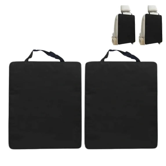 Car Kick Mats – 2 Pack Back Seat Protector, Durable Car Seat Protector for Front Seat Backs, Easy-to-Clean Kick Mats for Cars, Trucks, and SUVs