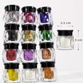 thumbnail image 2 of Glitter Brillos Purpurina Diam Para Ojos Uñas Cuerpo 12 Pzas, 2 of 10