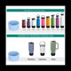 thumbnail image 2 of 2 Piezas de Accesorios de Bota de Copa de Silicona para Vaso de Acero Inoxidable 40Oz 20Oz 30Oz para Botella de Agua Hydro Sport Flask B, 2 of 6