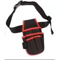 thumbnail image 2 of Ceinture à Outils, Porte-Outil Réglable, Pochette à Outils, Sac à Outils avec Ceinture, Sac à Ceinture à Outils Charpentier pour Électricien de Jardin Domestique - Rouge, 2 of 5