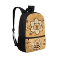 thumbnail image 2 of Binienty Cute Capybara Bee Print 17 Inch Kids School Backpack, Water Resistant Bookbag with Laptop Sleeve, Side Mesh Pockets for Elementary Primary School Students Daily Use, 2 of 6