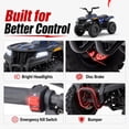thumbnail image 5 of 36V Electric Four Wheeler,IVFJFV 500W Four Wheel with Disc Brake Off-Road Ride On Vehicle, Dual Speed Lock &Dual Speed 10mph Low /15mph High All Terrain Ride On Vehicle for Teen Riders,BLUE, 5 of 9