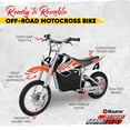 thumbnail image 6 of Razor MX650 Dirt Rocket Electric Bike Tuttio, Age 16+, 17 Mph, 40-Min Run, 220lb Max, Orange, 6 of 9