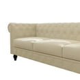 thumbnail image 4 of Miekor Furniture Chesterfield 3 Seater Tufted Velvet Sofa Upholstered Couch FX-P80P-CW, 4 of 7