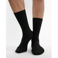 thumbnail image 2 of INNERSY Mens Cotton Socks Casual Crew Socks Business Dress Socks for Men 6 Pairs (L, Black), 2 of 6