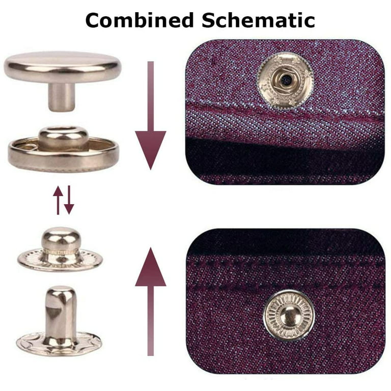 Snap Fasteners Clothing Brass, Apparel Brass Button Snaps