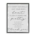 thumbnail image 2 of Stupell Industries Didn't Naturally Exit Body Don't Flush Potty Phrase, 24 x 30, Design by Daphne Polselli, 2 of 5