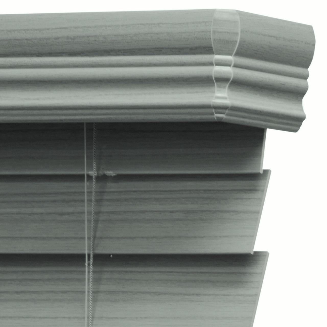 Richfield Studios 2.5" Cordless Faux Wood Blinds, Graystone