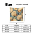 thumbnail image 5 of Shell Set of 2 Velvet Throw Pillow Covers Inserts for Bed Pillow, Decorative Pillows - 16x16 18x18 20x20 Inches with Unique Patterns for Various Occasions, 5 of 6