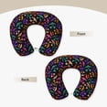 thumbnail image 3 of KLL Colorful Pumpkin Faces Pattern Memory Foam Cervical Neck Pillow Versatile U-Shaped Pillows for Home/Office/Camping/Travelling/Soft Washable Cover, 3 of 8