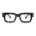 thumbnail image 3 of Retro Vintage Style Thick Plastic Horn Rim Blue Light Filter Computer Glasses Tortoise, 3 of 8