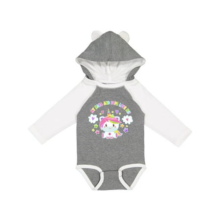 

Inktastic My Nana and Papa Love Me with Cute Rainbow Unicorn Gift Baby Boy or Baby Girl Long Sleeve Bodysuit