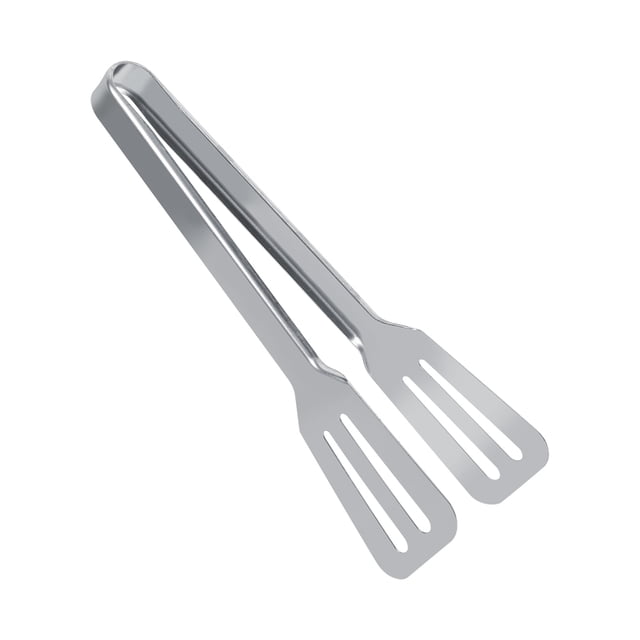 Acero inoxidable barbacoa cocina ensalada servir Tong utensilios de cocina herramientas (forma trapezoidal)