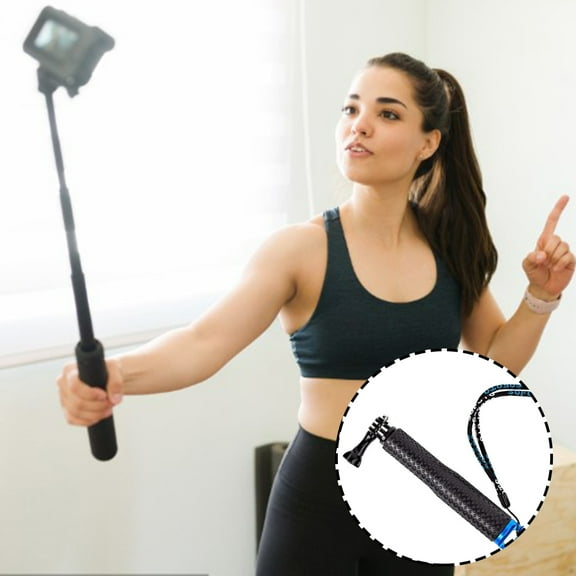 OATIPHO Black Extendable Monopod for Cameras Aluminum Alloy Compact Travel Photography Accessory