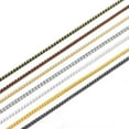 thumbnail image 2 of GKNET 5M/Lot 1MM Necklace Chains Red Copper Snake Chain Extension for DIY Jewelry-Gold-5 M, 2 of 6