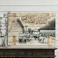 thumbnail image 3 of So God Made a Farmer Canvas Wall Art – Rustic Barn and Livestock Pencil Sketch – Inspirational Quote Tribute to Farmers – Country Western Farmhouse Decor – Ready to Hang, 3 of 4