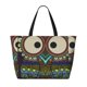 thumbnail image 2 of Easygdp Boho Owl Bolsa de Viaje de Playa de Gran Capacidad, Bolsa Tote Perfecta para la Playa, Escapadas de Fin de Semana y Viajes, 2 of 7