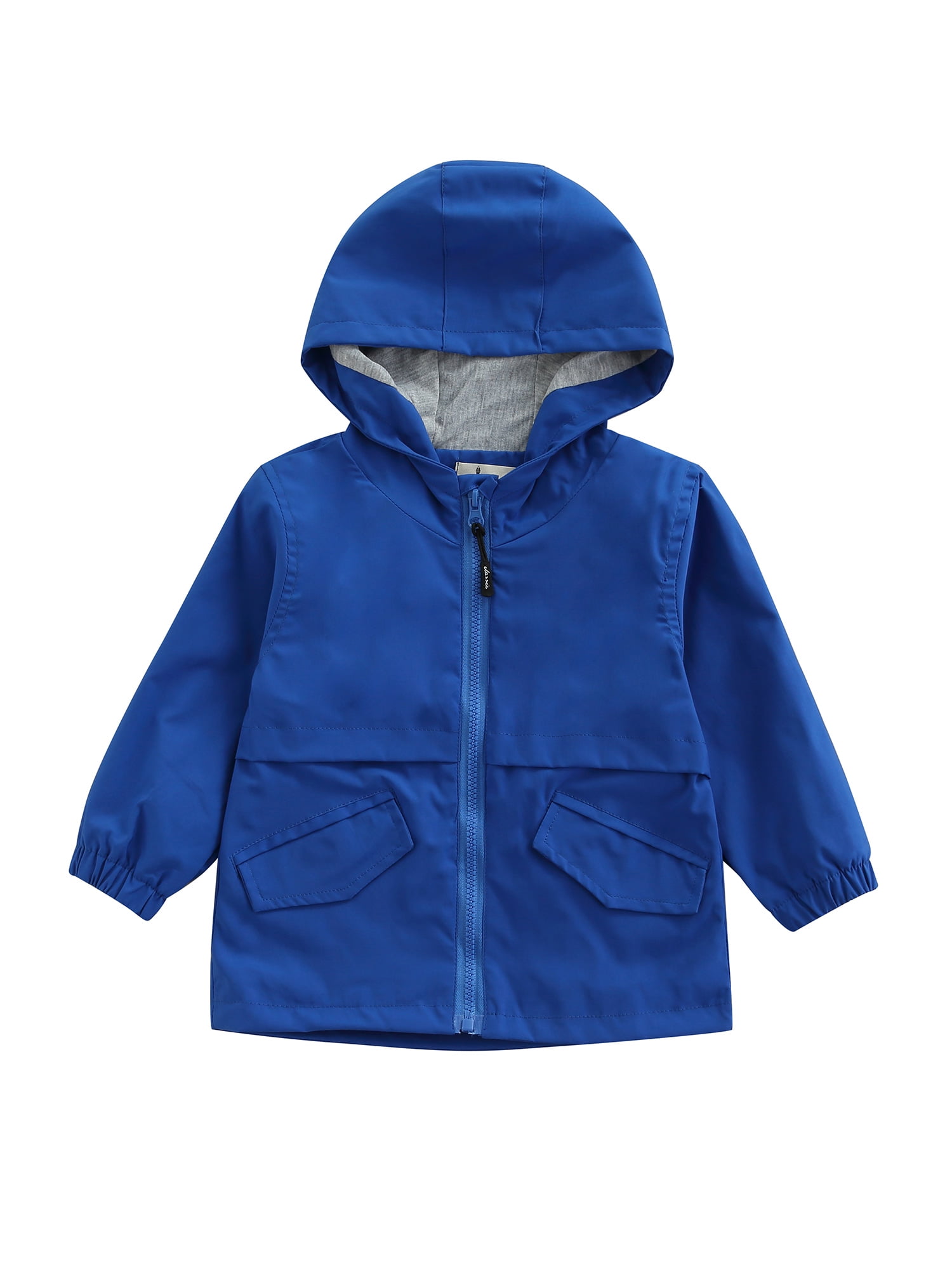 Toddler Boy Windbreaker Jackets Zipper Hooded Jacket Windproof Coat