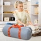 thumbnail image 4 of Bolsa de almacenamiento plegable de gran capacidad con asas reforzadas para mantas, ropa y colchas, 4 of 5