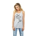 thumbnail image 2 of Thread Tank God Is Within Women's Sleeveless Flowy Racerback Tank Top Sport Grey X-Large, 2 of 5