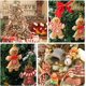thumbnail image 3 of 12 Uds. De adornos de hombre de jengibre, decoraciones para árboles de Navidad, adornos para árboles navideños, etiqueta de regalo, 3 of 4