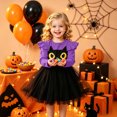 thumbnail image 2 of JHOKCI Toddler Girls Halloween Dress Long Sleeve Cat Tutu Princess Outfit, 2 of 9
