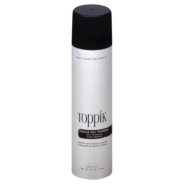Toppik Dry Formula Black Colored Hair Thickener 5 1 Oz Walmart Com