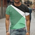 thumbnail image 6 of IROINNID Men'S T-Shirts Big and Tall T Shirts for Men, Thin Lightweight Basic Summer Round Neck Pullover Stripe Tops for Men, 6 of 6