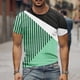 thumbnail image 5 of Camisetas de Verano Casuales Impresas Cuello Redondo Manga Corta, Camiseta Ligera de Algodón de Imitación para el Hogar, Diario Y el Uso de las Cuatro Estaciones, 5 of 6