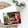 thumbnail image 2 of Cookies with Santa Claus Greeting Cards Pack of 8 7 in x 5 in, 2 of 3