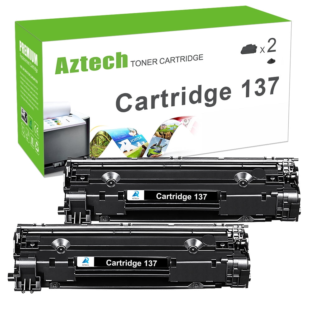 A AZTECH 2-Pack Compatible Toner Cartridge for Canon 137 Work with