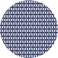 thumbnail image 1 of Ahgly Company Tapis Rond Lavable en Machine Intérieur Transitionnel Bleu Minuit, 7 Pieds Rond, 1 of 7