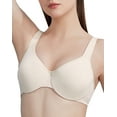 thumbnail image 4 of AILIVIN Wire Bras for women Full figure minimizer Smoothing bra seamless cups non padded T Shirt underwire support comfortable full coverage womens bras Beige 40DDD 40 DDD, 4 of 8