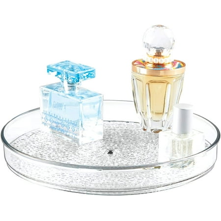 

iDesign The Rain Collection Lazy Susan Turntable Organizer 9 x 9 x 1.5 Clear