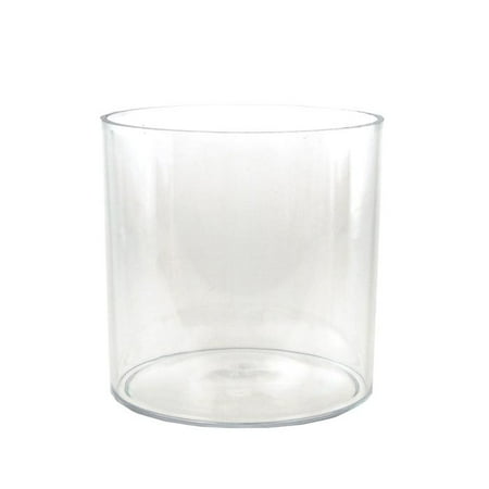 clear cylinder acrylic vase inch display