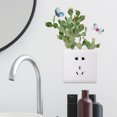 thumbnail image 4 of Jinsinto 1pc Plant Print Switch Outlet Wall Sticker Removable DIY Wall Art Decor Decal, 4 of 5